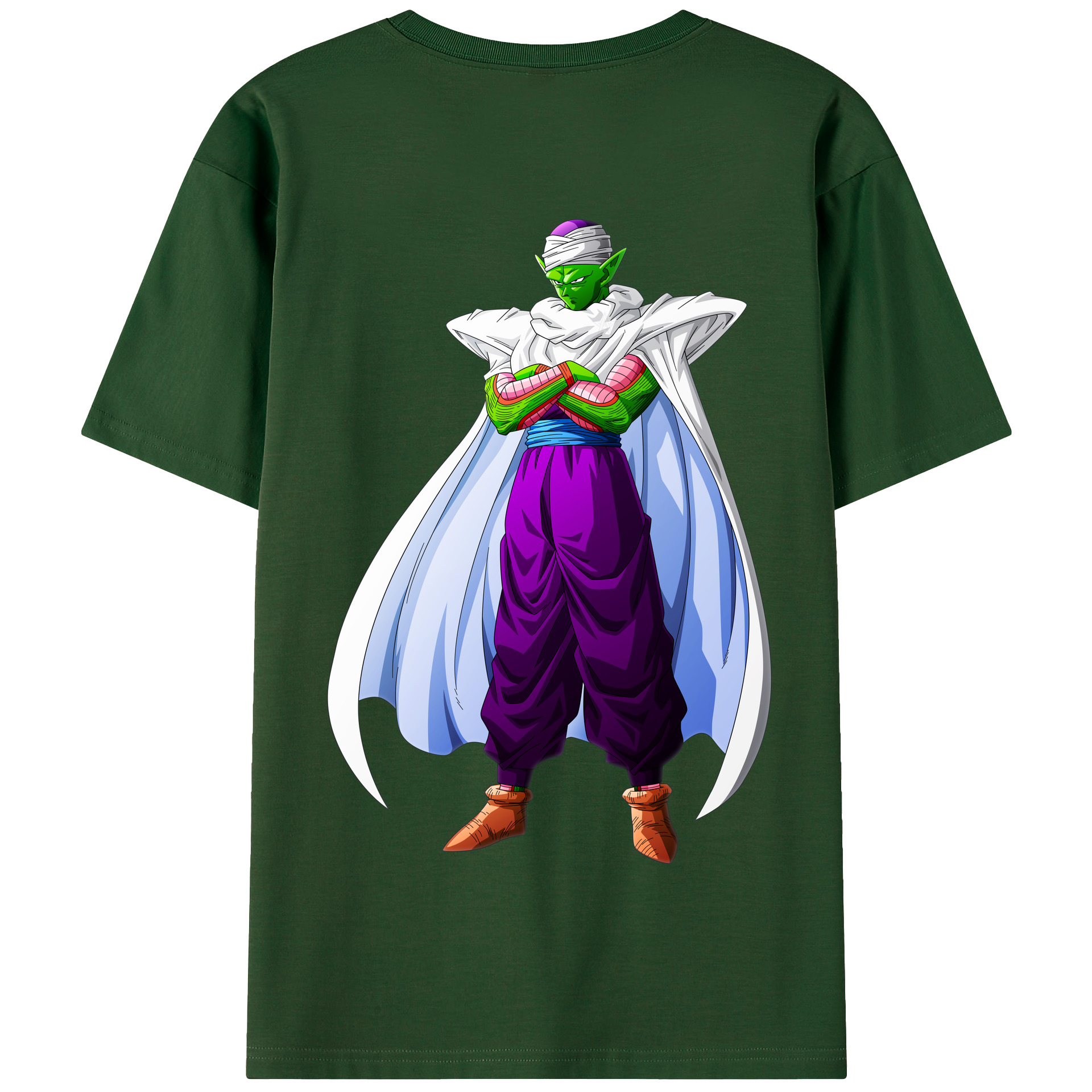（画像用） ドラゴンボール ピッコロ DRAGON BALL Piccolo 綿100％半袖Tシャツ（背面プリント）